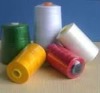 Spun polyester sewing thread