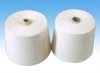 Spun polyester yarn for sewing thread