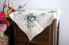 Square embroidery table fabirc