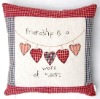 Square shape applique cushion CU-007