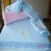 Star grass embroidered bath towel