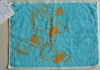 Stock Jacquard Blue Hand Towel