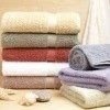 Stock towels in plain dyed