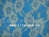 Stretch spandex lace fabric M1054 silver