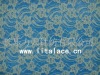 Stretch spandex lace fabric M1106 silver