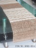 Stripe , Jacquard, natural ramie fabric table runner