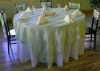 Stripe Organza table overlay for wedding/organza table overlay