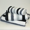 Stripe Towel in grey 500gsm