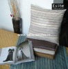 Striped Faux Suede Throw and Cushion Set