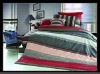 Stripes printed pure cotton bed sheet sets