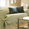 Suede sofa cover