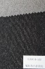 Sulphur black ribbed twill denim fabric