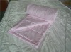 Summer Jacquard Cotton Silk Fiber Pink Quilt