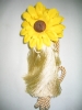 Sunflower curtain tassel