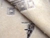 Super soft velboa fabric for sofa / sofa fabric / gold stamping velboa