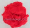 Supply 3d  red polyester staple fiber for good quality