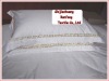 T/C /CVC/100% COTTON/ hotel bleached pillow case with Embroidered design