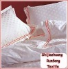 T/C /CVC/100% COTTON/ hotel bleached pillow case with Embroidered design