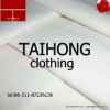 T/C65/35 plain weave bleached textile fabric