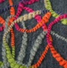 T/R embroidered fabric