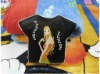 T-shirt shaped Compressed beach towel for gift