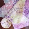 TC printed&burned out shirt fabric