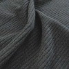 TR dyed rib knitting fabric for garment----black