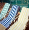 TROPICAL STRIPE POOL TOWEL