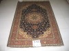 Tabriz design persian silk rug