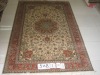Tabriz design persian silk rug