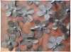 Taffeta Appliqure Flower Embroidery Fabric