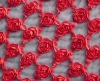 Taffeta Ribbon  flower Embroidery Fabric