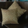 Taffeta embroidered cushion