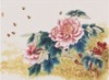 Tapestry of flowers for wall decoration