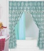 Tassel double swag shower curtain