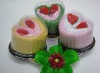 Tasty strawberry decorated 100% Cotton cake towels  -Hardcover Love Cakes