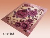 Tea with milk and queen size super soft 100% polyester printed blanket in China