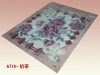 Tea with milk and queen size super soft 100% polyester printed blanket in China