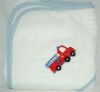 Terry Hooded Towel With Embroidery