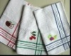 Terry kitchen towel with embroidery