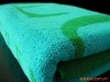 Terry reactive printing bath towel