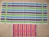 Terry y/d stripe bath towel stock