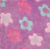 Textured coral fleece fabric