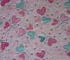 Textured coral fleece fabric