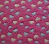 Textured coral fleece fabric