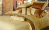 The Most Popular--4pcs  Classic Gold Silk Jacquard Bedding Set
