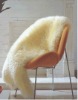 The best long wool sheepskin rug +white color