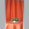 The market welcomed the orange color checkered fabric curtain