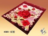 Three-dimensional cut flowers, duplex acrylic blankets