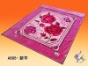 Three-dimensional cut flowers, duplex acrylic blankets